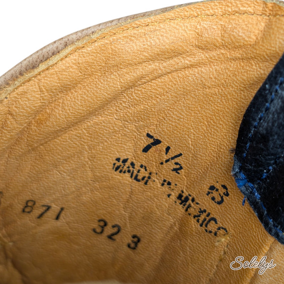 Old Gringo Sora Country Blue Floral Embroidered Leather Cowgirl Ankle Boot 7.5B - Picture 7 of 11